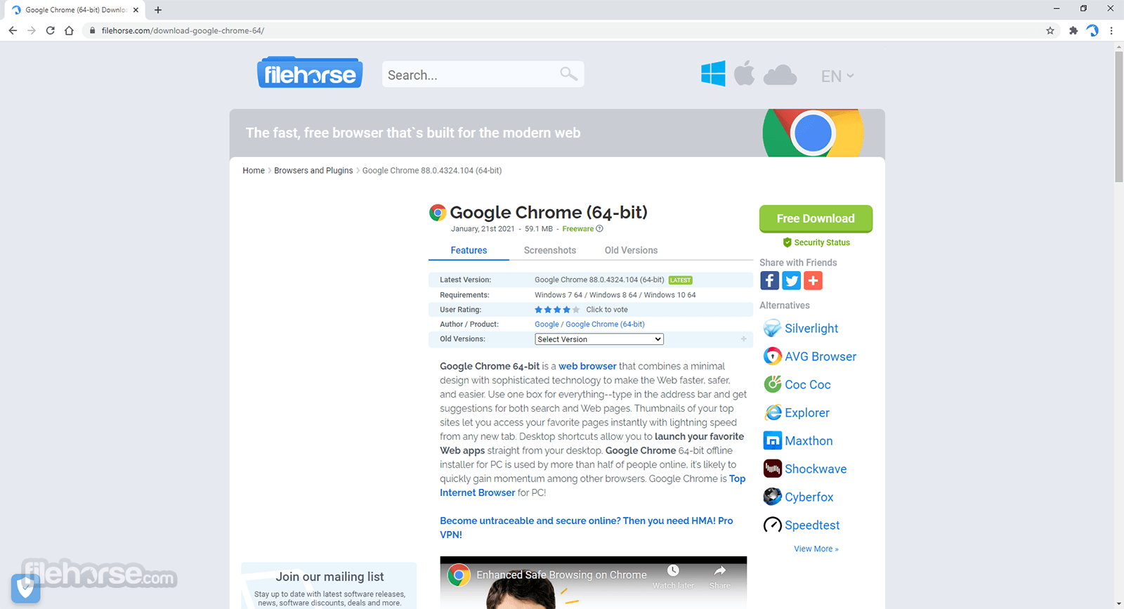 google download for my windows 10 laptop